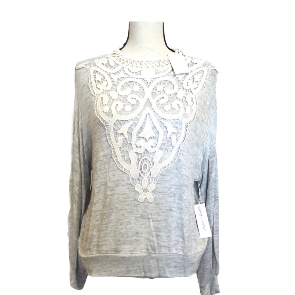 SKYLAR & JADE NWT Top Heather Grey